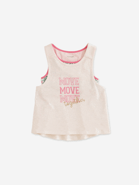 Tank Top & Bra Set for Girls ecru - vertbaudet enfant 