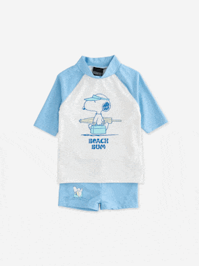 -Maillot de bain anti UV Snoopy
