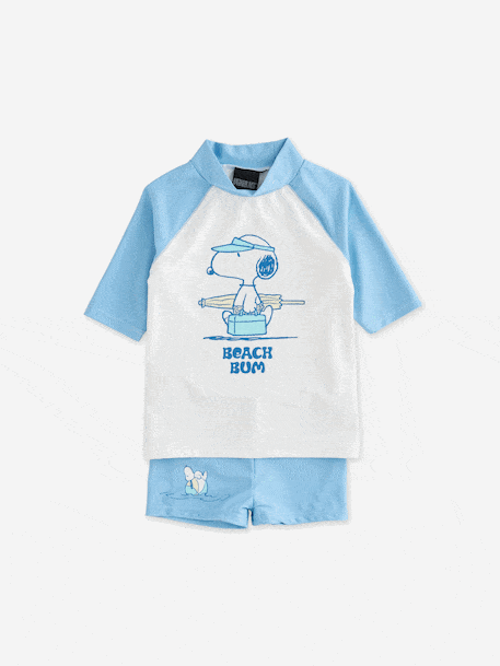 Maillot de bain anti UV Snoopy bleu ciel - vertbaudet enfant 