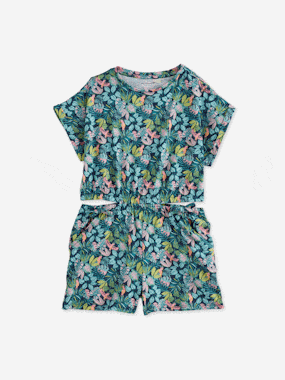 -Combi short fille jersey