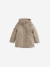 Girl's 3-in-1 parka and floral print windcheater khaki - vertbaudet enfant 