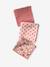 Lot 3 langes bébé gaze coton rose imprimé - vertbaudet enfant 