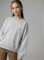 Jonen girl's essential sweatshirt marl grey - vertbaudet enfant 