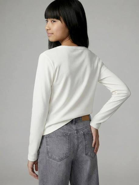 Long-sleeved T-shirt ecru - vertbaudet enfant 