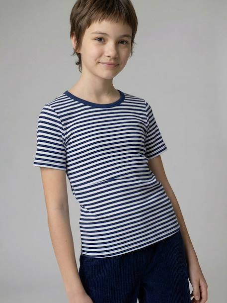 Pack of 3 ribbed T-shirts ecru - vertbaudet enfant 