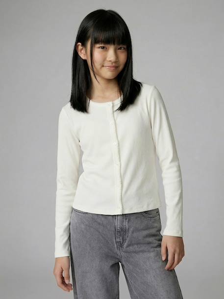 Long-sleeved T-shirt ecru - vertbaudet enfant 