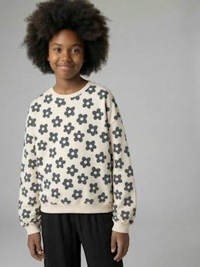Fille-Pull, gilet, sweat-Sweat-Sweat coupe large