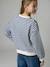 Oversized sweatshirt brown+navy blue+vanilla - vertbaudet enfant 