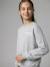 Jonen girl's essential sweatshirt marl grey - vertbaudet enfant 