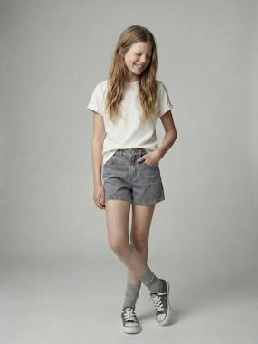 Girls-Children's denim cotton shorts