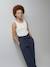 Jonen girl's cotton gauze trousers ink blue+khaki - vertbaudet enfant 