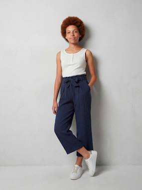 Fille-Pantalon en gaze de coton fille Jonen