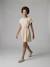 Dress with Openings on the Sides, for Girls, JONEN anthracite+vanilla - vertbaudet enfant 