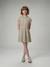 Fancy Openwork Knit Dress for Girls, JONEN striped black - vertbaudet enfant 