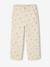 Girl's wide-leg cherry print cotton trousers vanilla - vertbaudet enfant 