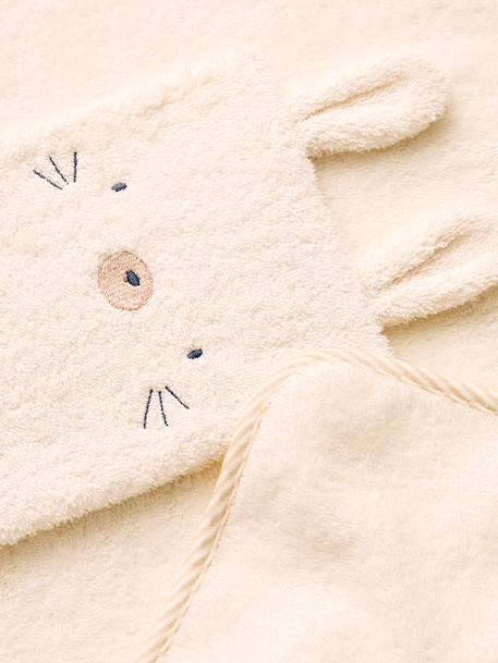 Customisable bath cape and mitt in cotton hazel - vertbaudet enfant 