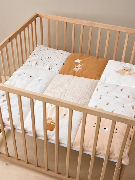 Patchwork cotton floor mattress beige - vertbaudet enfant 