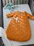 Quilted Baby Sleep Bag with Removable Sleeves in Organic Cotton* Gauze, Dream Nights caramel+Dark Blue+ecru - vertbaudet enfant 