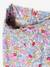Pantalon fille large motifs fleurs beige+vanille+vert - vertbaudet enfant 