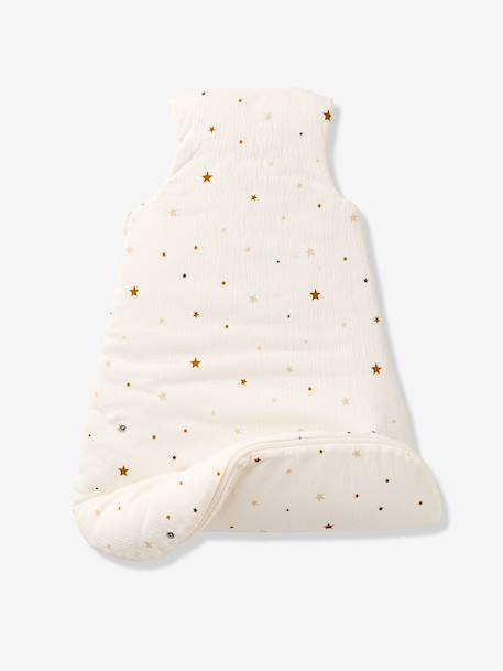 Baby sleeping bag in waffle knit jersey ecru - vertbaudet enfant 