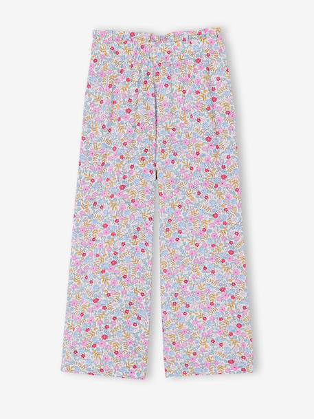 Floral Print Trousers beige+green+vanilla - vertbaudet enfant 