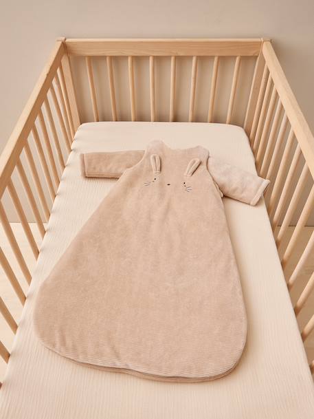 Baby sleeping bag in corduroy beige - vertbaudet enfant 