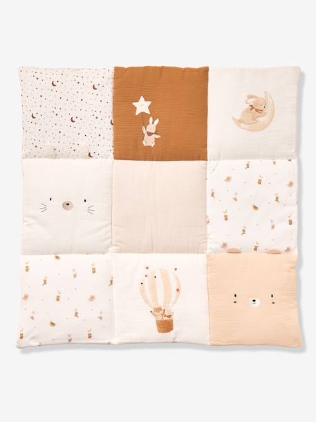 Patchwork cotton floor mattress beige - vertbaudet enfant 