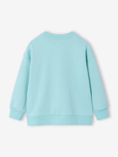 Round-neck long-sleeved sweatshirt for boys aqua green+mango+pale yellow - vertbaudet enfant 