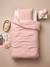 Plain duvet cover set and pillowcase old rose+sage green - vertbaudet enfant 