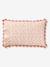Parure housse de couette et taie d'oreiller rose imprimé - vertbaudet enfant 