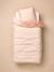 Parure housse de couette et taie d'oreiller rose imprimé - vertbaudet enfant 