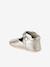 Leather baby slippers gold+white - vertbaudet enfant 