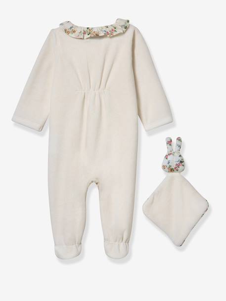 Newborn pyjamas set with comforter / soft toy white - vertbaudet enfant 