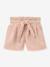 Girls' shorts with belted waist navy blue+pale pink - vertbaudet enfant 