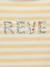 Striped T-shirt with dream pattern for girls light green - vertbaudet enfant 