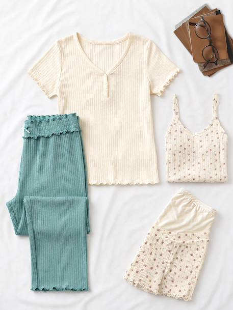4-piece multi-season maternity set sage green - vertbaudet enfant 