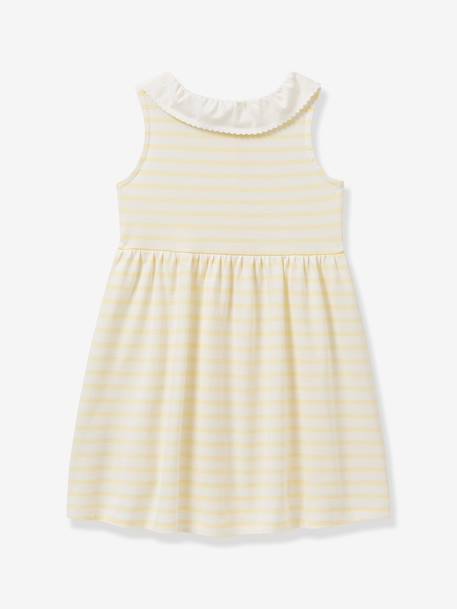 Girls' short dress yellow - vertbaudet enfant 