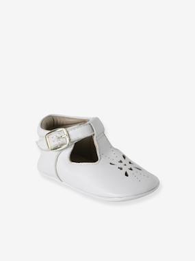 Shoes-Leather baby slippers 