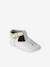 Leather baby slippers gold+white - vertbaudet enfant 
