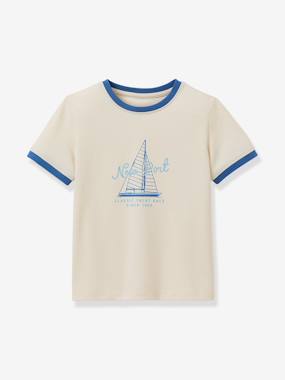 -T-shirt with contrasting collar for boys 
