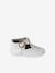 Leather baby slippers gold+white - vertbaudet enfant 