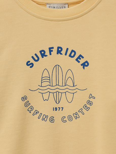 Boys' surf sweatshirt yellow - vertbaudet enfant 
