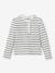 Girl's long-sleeved striped T-shirt navy blue - vertbaudet enfant 