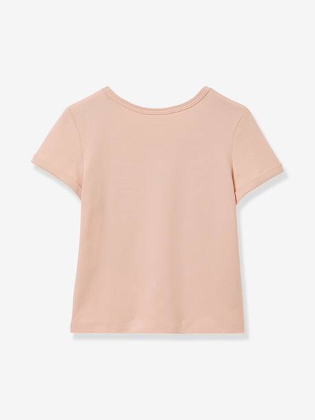 Girl's t-shirt with a 'joie' design. light green - vertbaudet enfant 