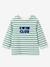 Striped long-sleeved baby t-shirt green - vertbaudet enfant 