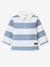 Striped long-sleeved polo shirt striped blue - vertbaudet enfant 