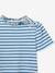 Striped T-shirt for girls light blue - vertbaudet enfant 