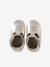 Leather baby slippers gold+white - vertbaudet enfant 
