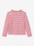 Striped long-sleeved T-shirt red - vertbaudet enfant 