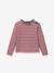 T-shirt marinière fille tissu Liberty coton biologique bleu imprimé+rose imprimé+violet imprimé - vertbaudet enfant 